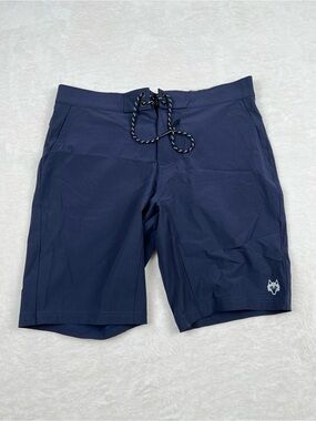 Greyson Indian Wells Swim Shorts Navy 9” Stretch Boardshorts 33